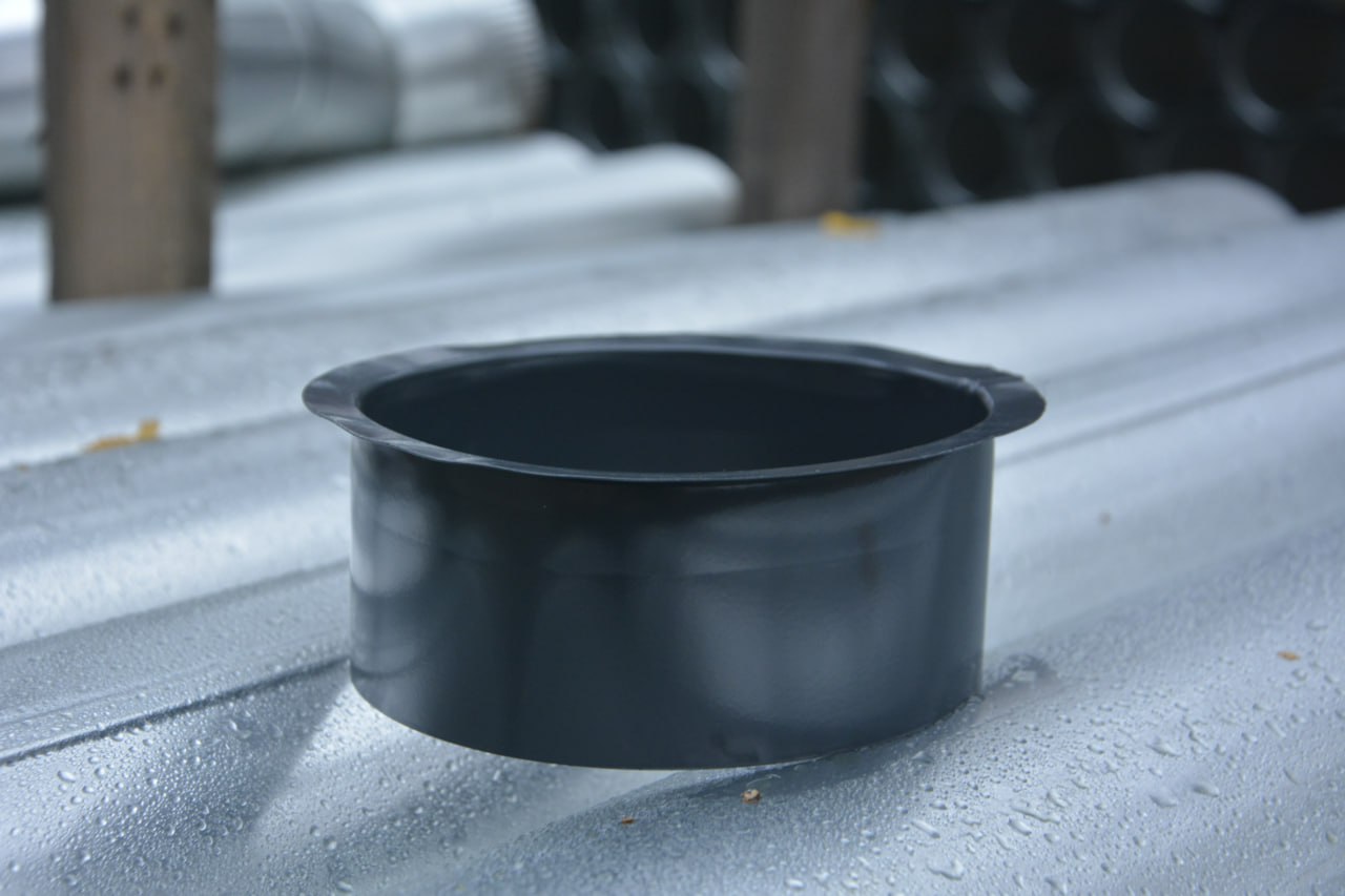 Воронка врезная 100мм RAL 7016